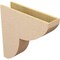 Ekena Millwork 7"W x 28"D x 28"H Thin Crestline Rough Cedar Woodgrain TimberThane Corbel, Primed Tan CORUR07X28X28CRERCPR - alternate 5